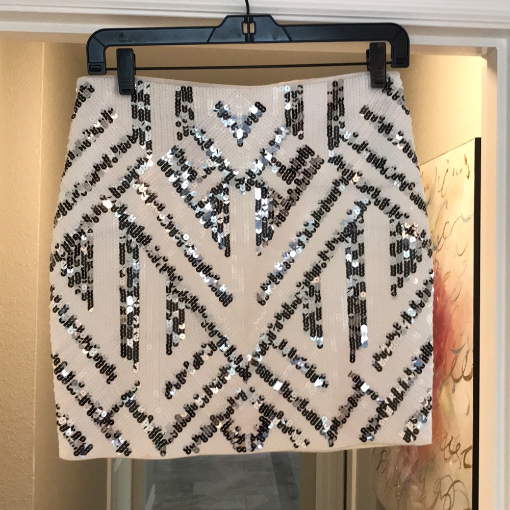 Sequin mini skirt